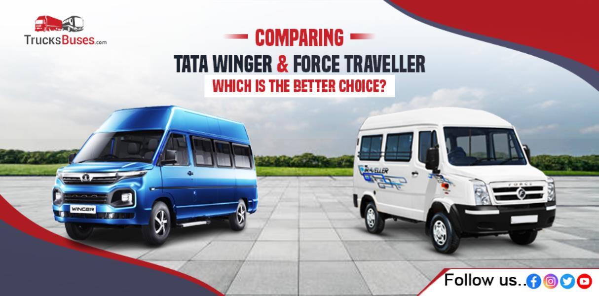 Comparing Tata Winger and Force Traveller